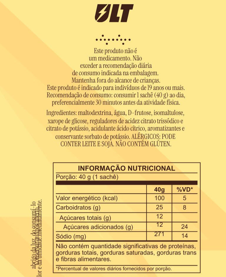 Gel de carboidrato - Frutas amarelas