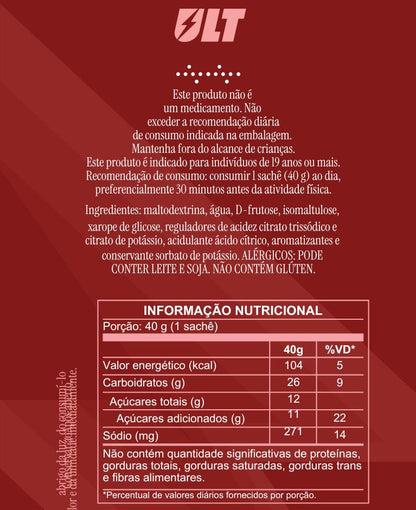 Gel de carboidrato - Frutas vermelhas