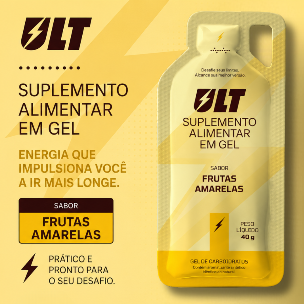 Gel de carboidrato - Frutas amarelas