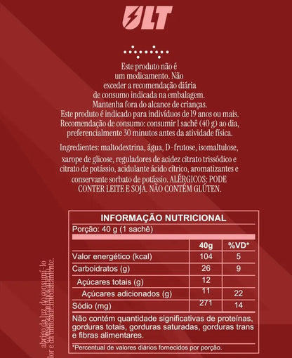 Kit Gel Carboidrato Ult Performance 5 Sabores 40g